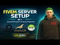 Starting a FiveM Server - Episode 1 Essential Programs Server Protection