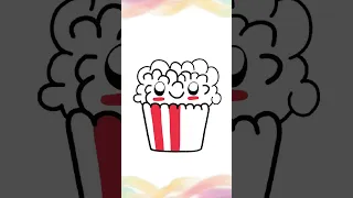 Draw a popcorn
