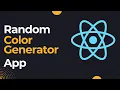 Generate Random HEX RGB Color Code Using ReactJs