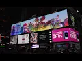 Giant Super Mario Bros Movie Ad at Times Square in New York City