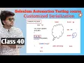 Selenium automation testing course with Java - Customized Serialization