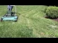 Cut Grass with Vintage Goodall Lawn Mower