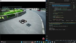 autonomous Drone reached target locations airsim simulation project controlled by Python api