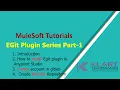 Mule4 MuleSoft Tutorials EGit Plugin with Anypoint Studio Series Part - 1