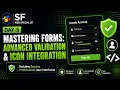 HTML Forms Tutorial Advanced Validation Icon Integration Day 5 Web Development Course