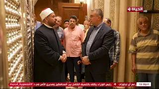 في رحاب السيدة نفيسة  الدكتور عمرو الليثي يوضح ما يستحب قوله وفعله عند المقام الشريف دندنها