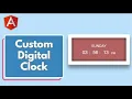 Create a digital clock in angular