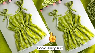 Latest 6-9 months Baby Jumpsuit cutting and stitching Baby girl Romper Dress anyonecansew