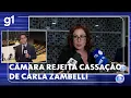 Lagu Câmara rejeita cassação da deputada Carla Zambelli; Glauber Braga é suspenso por seis meses