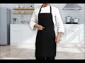 black chef aprons with pockets
