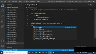 Python Program to Convert Decimal to Binary Using Recursion