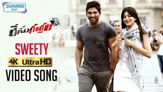 race gurram video songs 4k sweety full video song allu arjun shruti haasan thaman s