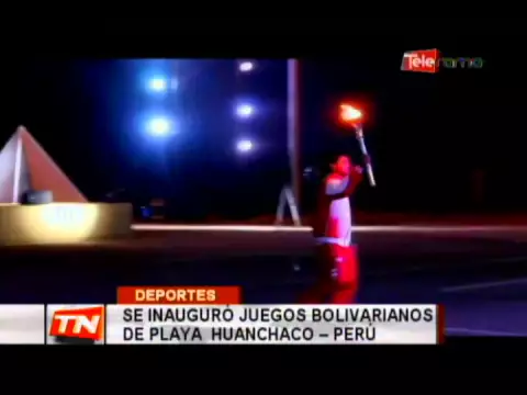 Se inauguró juegos Bolivarianos de playa Huanchaco - Perú