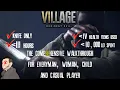 Resident Evil Village Knife Only Under 3 Hrs EASY Complete Walkthrough Plus Platinum Trophy Pop