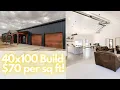 70 per square foot Barndo with MASSIVE Living Room FINAL TOUR almost 40x100