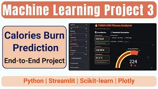 Real-Time Calories Burnt Prediction Dashboard ML Project Part 1