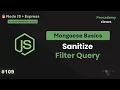 Sanitize API Queries How to Exclude Fields from req query in Express Part