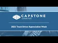 Capstone Logistics National Truck Driver Appreciation Week 2021