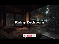 Rain on Garden All Night 🌙 | Cozy Bedroom Rain Sounds for Deep Sleep