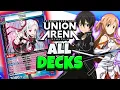 Lagu ALL SAO DECKS! 1st Place Regional Winning Lists! 22 Decks to Play Union Arena Sword Art Online Vol 2