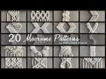 20 Macrame Patterns by MACRAMESSAGE Part 6