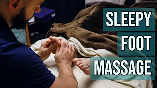 Client Fell Asleep from These Techniques Guided Foot Masage with Light Snoring