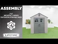 Lifetime 7 x 7 Architect Series Outdoor Storage Shed Lifetime Assembly