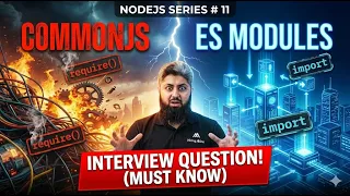 NodeJS Series 11 CommonJS vs ES Modules Interview Question