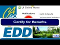 How to certify for benefits in EDD certify for benefit Edd