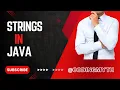 Strings in Java Java Strings What is String in Java ICSE ISC Computer