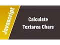 Javascript Arabic Tutorials - Calculate Textarea Characters Like Twitter