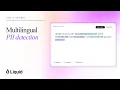 Multilingual PII Detection and Redaction with LFM2 5 Encoder