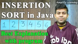 Insertion Sort in Java Computer Science Class 12 Sem 1 Exam