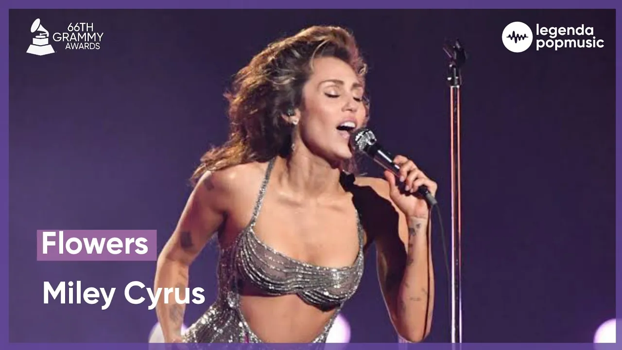 Miley Cyrus - Flowers (66th Grammys) (tradução) Miley Cyrus - Flowers (66th Grammys) (tradução)