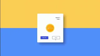 Coin Flip Game UI - Simple JavaScript Project Heads or Tails Game