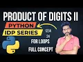 Python IDP Exam Product of Digits II Question Answer How Pass test Python Tutorial