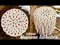 DIY Macrame Round Tablecloth Tutorial Home Boho Decor