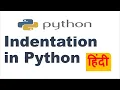 Indentation in Python What is python indentation Importance of python indentation Hindi