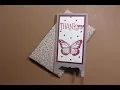 Screen Divider Card with Butterflies a Fun Fold Card