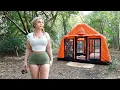 Download Lagu Camping In 5-Star Inflatable Tent | Forest ASMR