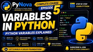 Python Lecture 5 Python Complete Course Variables in Python Python Variables Explained