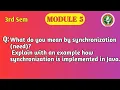 VTU 3rd Sem OOP with Java Synchronization in Java with Example BCS306A Module 5