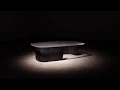 Download Lagu John Pomp designs hand-poured glass Tidal table to look like a puddle of water