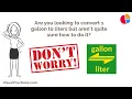 Converting 1 Gallon to Liters: Your Complete Guide to Conversion #gallon #liter #conversion
