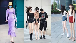 MOST SEXY SKINNY TikTok Girls from CHINA Street Fashion EP5