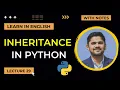 29 Inheritance in Python Types Examples Advanced Python Tutorial Amit Thinks