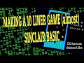 Making a 10 Liner game using Sinclair BASIC - ZX Spectrum