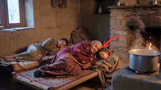 Mountain Village Life of an Old Mother.|| Silent Daily Routine in Mountains.