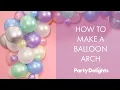 How to Make a Balloon Arch Easy Tutorial for Beginners