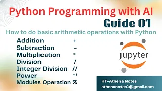 01 How to do basic arithmetic operations with Python Beginner Tutorial